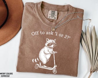 Funny Optometry Shirt Off To Ask 1 Or 2 Raccoon Eye Doctor Gift Optometrist