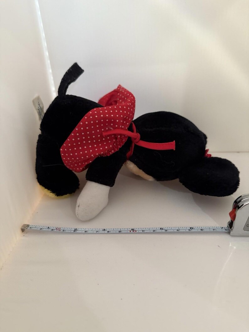Minnie Mouse Plush Disneyland Walt Disney World Red/white Polka Vintage Disney image 2