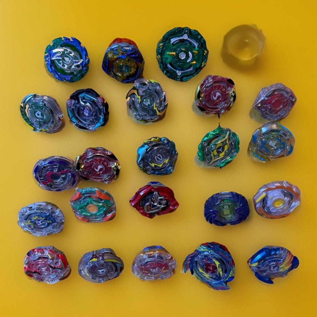 Huge Beyblade Burst Lot Beyblades and Launchers Hasbro Takara Tomy Rare ...