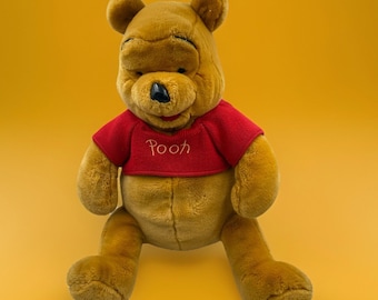 Vintage Walt Disney Winnie World the Pooh Bear Plush Stuffed Animal See Pictures