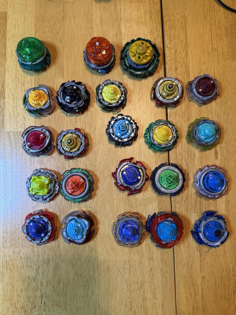 Huge Beyblade Burst Lot Beyblades And Launchers Hasbro Takara Tomy Rare Anime image 2