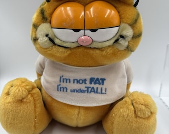 Vintage 1978 Dankin Garfield Cat “I’m Not Fat I’m Under Tall” T-Shirt Plush