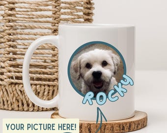 Custom Dog Mug, Personalized Pet Mug, Dog Mom Gift, Personalized Gift, Photo Mug, Custom Mug, Gift For Dog Lover, Dog Mom, Dog Dad