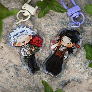Fancy Gojo & Geto JJK Acrylic Charm/Keychain