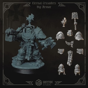 Eternal Crusaders Battle Priest Upgrade Kit | GreyTide Studio | Black Knights | Dark Templars | Grim Angels