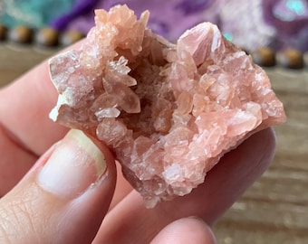 Pink Amethyst Geode Cluster from Argentina Small