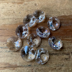 Chandelier Crystals lot of 10 Two Hole 14mm image 4