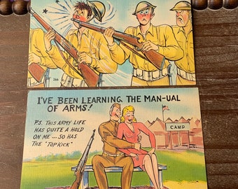 Vintage WW2 Postcards lot of 2