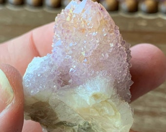 Amethyst Spirit Quartz Point Cluster Cactus Quartz