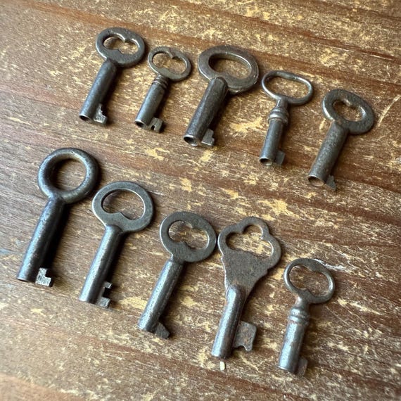 Real Skeleton Key from 1800s Small Size Your Choice