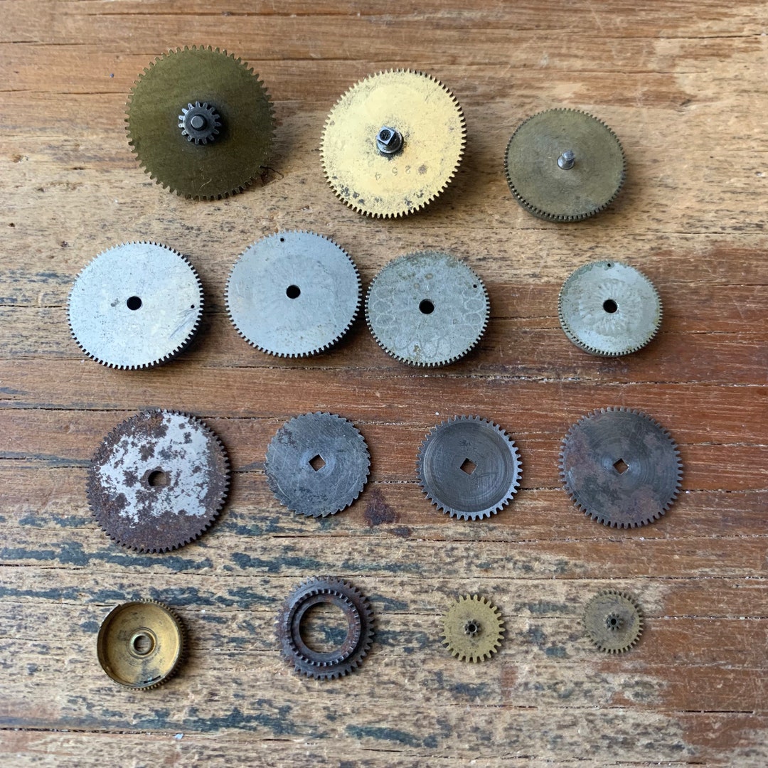 Vintage Watch Parts Gears Cogs Lot of 15 Pieces Pocket Watch Etsy