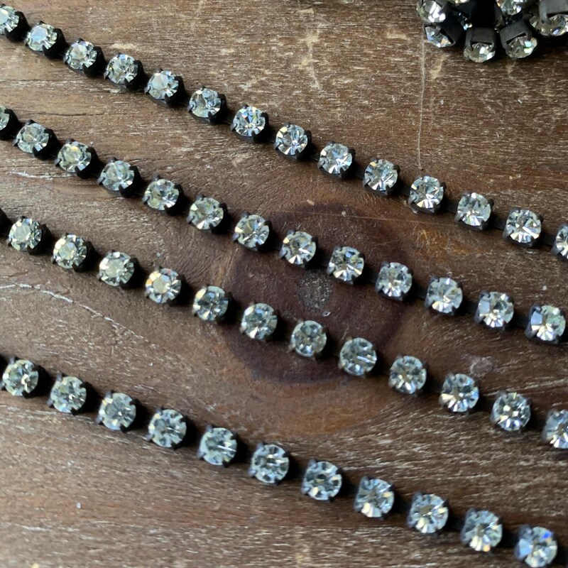 Rhinestone Cup Chain - Etsy