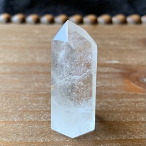 Clear Quartz Tower: Brazilian Crystal Point, Meditation Altar Decor
