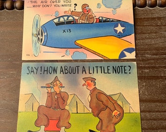 Vintage WW2 Postcards lot of 2