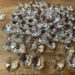 Chandelier Crystals lot of 10 Two Hole 14mm image 2