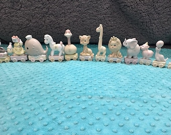 Precious Moments Train 1-14 including Clown & Newborn
