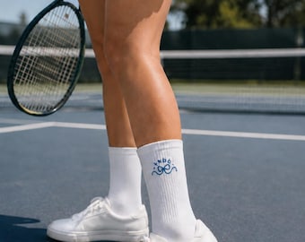 Calzini sportivi personalizzati, calzini da tennis personalizzati, calzini per squadre e club sportivi, calzini con logo ricamato, regalo per squadre sportive