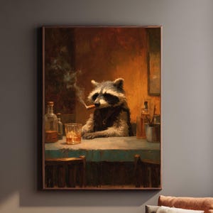 racoon smoking cigarette Raccoon Raccoon -- Smoking & Drinking