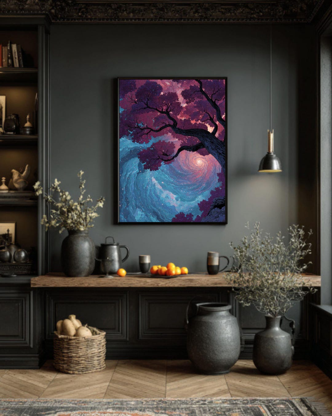 Psychedelic Tree of Life Art: Cosmic Galaxy Canvas Print - Etsy