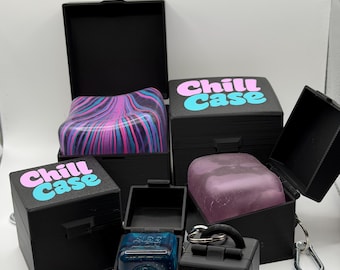 Chill Case for Nee-Doh with Keychain option Purple/Teal