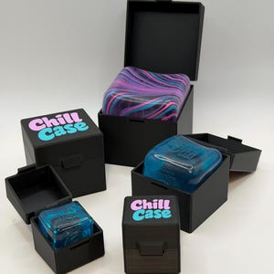 Chill Case for Nee-Doh with Keychain option Purple/Teal