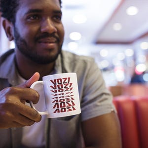 Geometric Pattern Ceramic Mug, Ideal Gift for Coffee Lovers, Home Decor, Unique Design