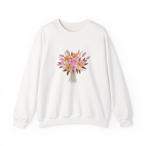 Girls flower apparel for flower lover sweatshirt for springtime apparel for girls