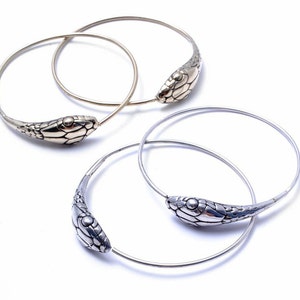 Snake Earrings, Hoop Earrings, Statement Earrings, Spiritual Jewelry, Witch Jewelry, Snake Jewelry, Occult, Gothic Jewelry, Snake Hoops