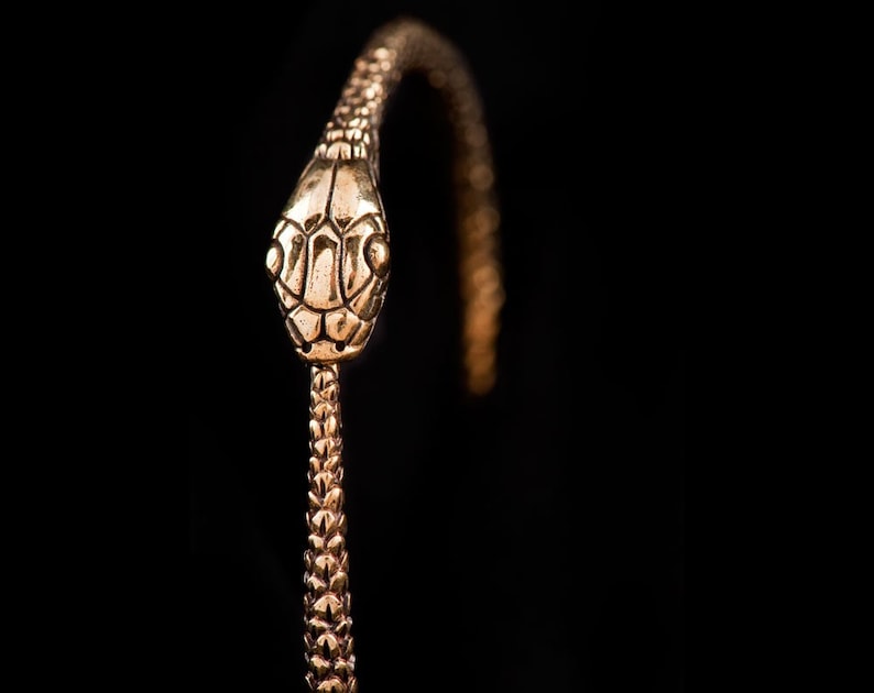 Ouroborus Bangle Snake Jewelry Snake Bangle Gold Snake Bangle