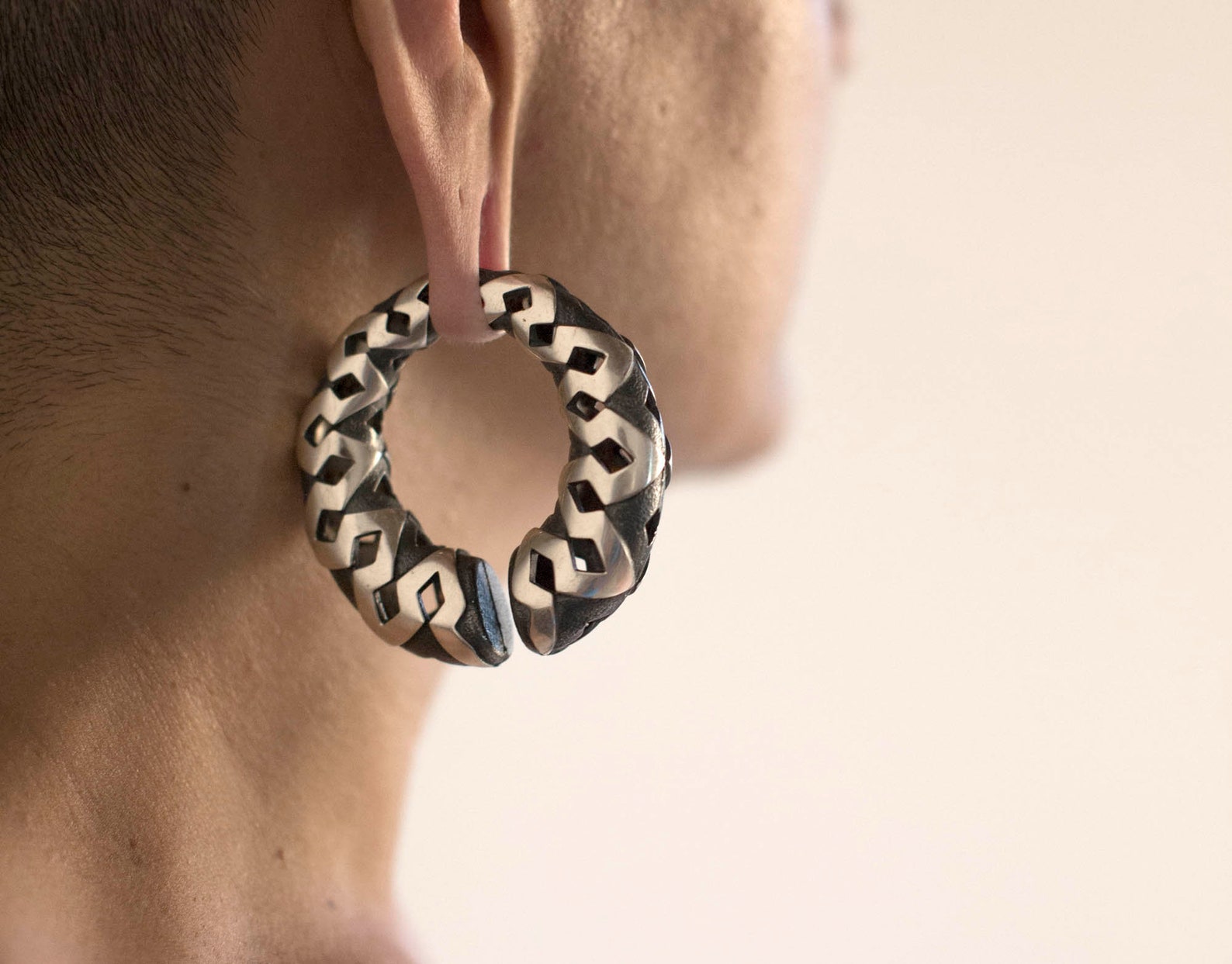 Ear Weights Hanging Weights Silver Gauged Hoops Stretched Etsy