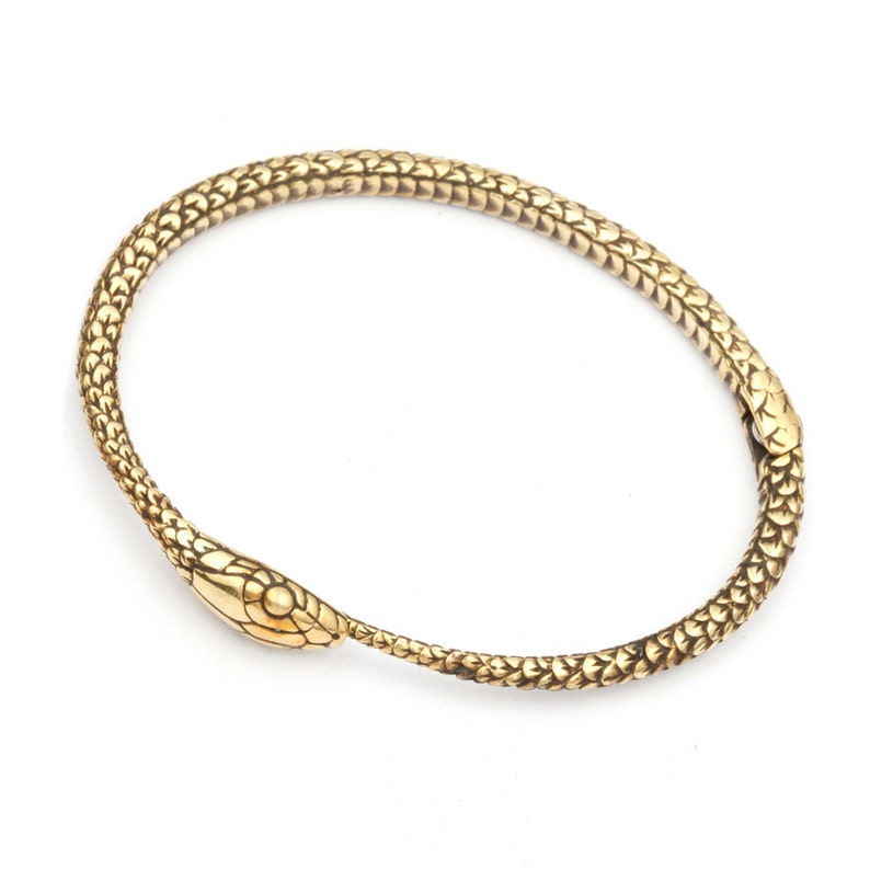 Ouroborus Bangle Snake Jewelry Snake Bangle Gold Snake Bangle