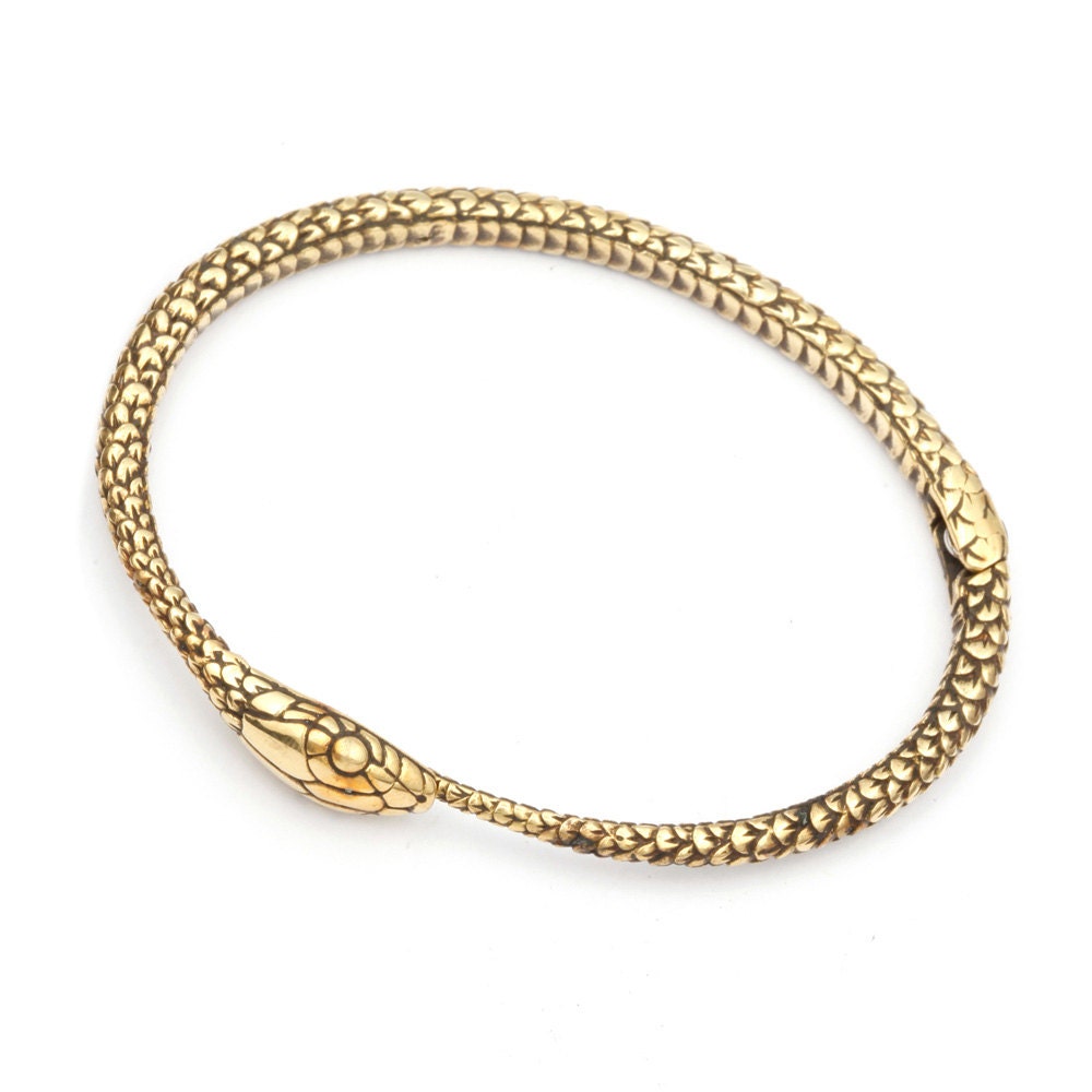 Snake Bangle Ouroborus Bangle Snake Jewelry Gold Snake - Etsy UK