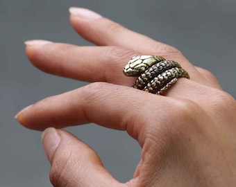 Snake Ring, Gold Snake Ring, Ouroboros, Ouroboros Ring, Snake Jewelry, Brass Ring, Snake Jewelry, Gold Ring, Ring, Womens Ring, Girl's Gift