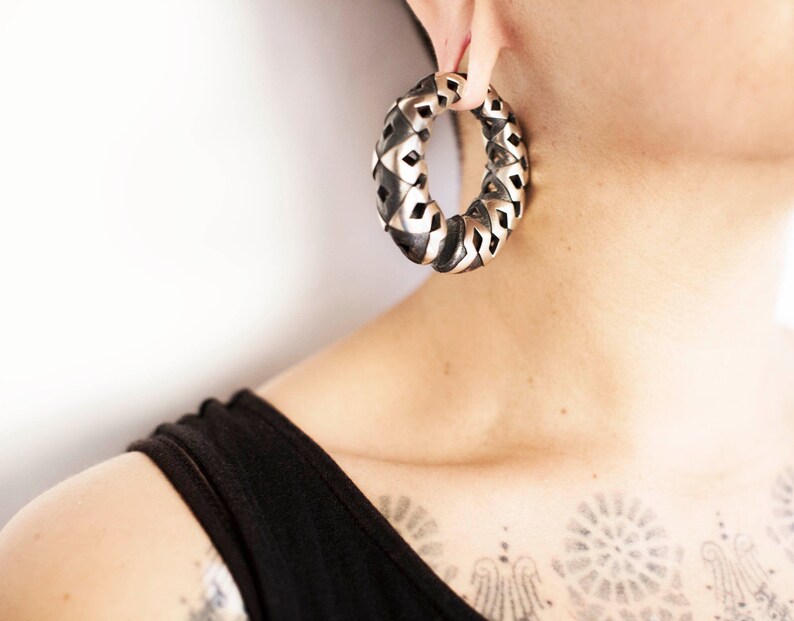 Ear Weights Egypt Weights Silver Stretched Ears Tribal Etsy