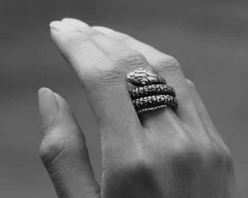 Mens Snake Ring Mens White Brass Snake Ring Mens Ouroboros Etsy Ireland