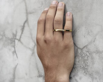 Herren Ring, Herren Schmuck, Multifinger Ring, Herren Gold Ring, Doppel Finger Ring, Doppel Ring, Multifinger Ring, Männer Geschenk, Freund Geschenk