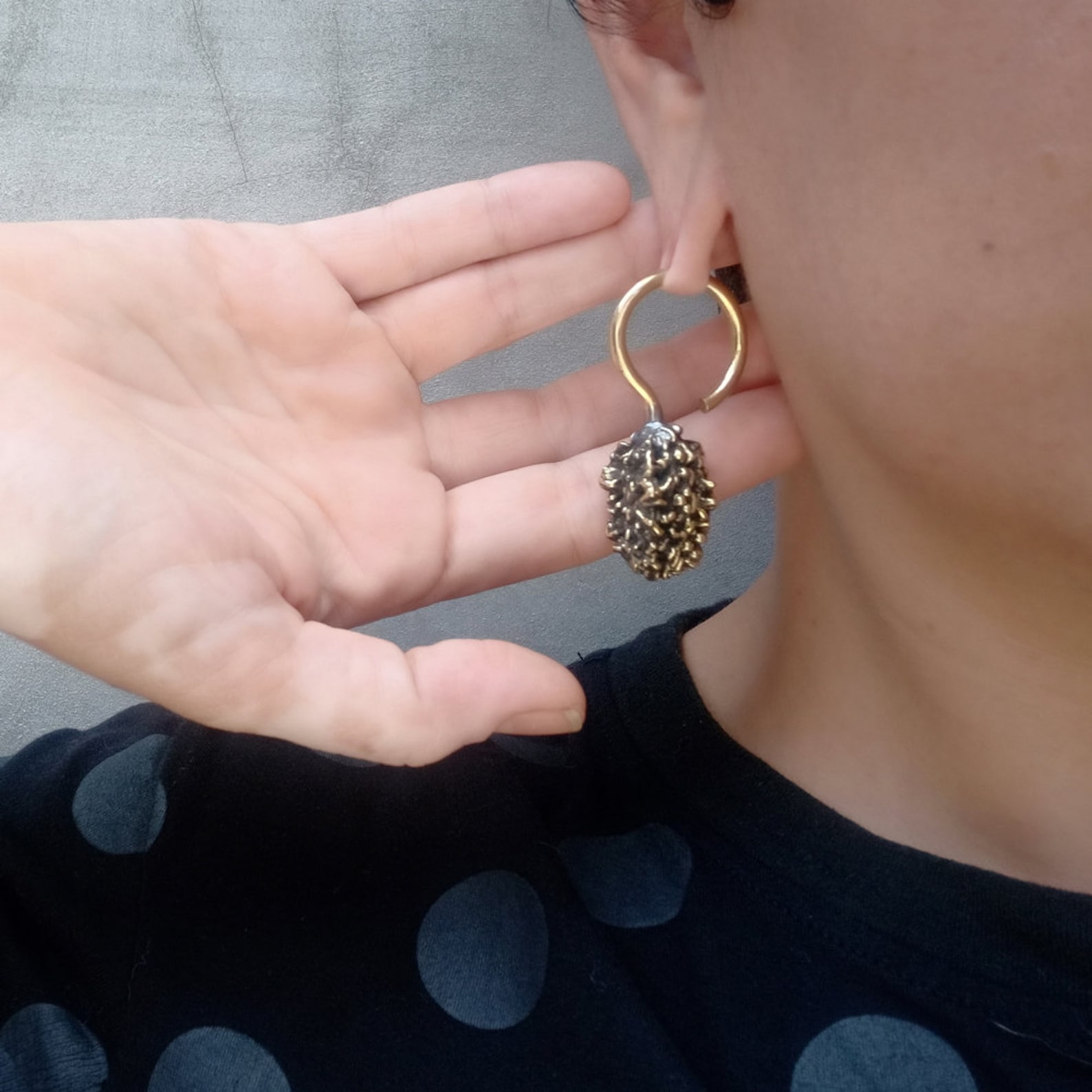 Brass Ear Weights Stretched Ears Hanging Weights Body Etsy