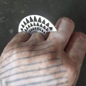 Silver Ring, Unusual Ring, Triangle Ring, Unique Ring, Statement Ring, Boho Jewelry, Bohemian Jewelry, Statement Jewelry, Girl's Ring, Ring