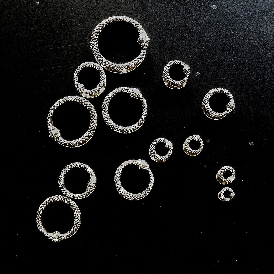 Snake Tunnels, Stretched Lobes, Gauged Body Jewelry, Earplugs Jewel