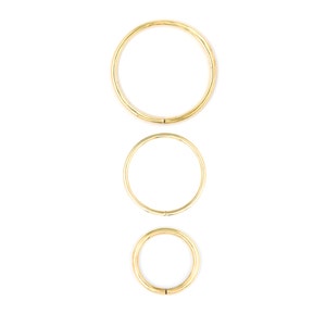 Gauged Hoops Brass, Brass Hoops, Gold Hoops, Thick Hoops, Big Hoops, Brass Ear Weights, Round Earrings, Big Earrings, Big Hoops