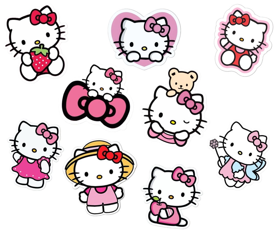 Hello Kitty Sticker Pack - Etsy