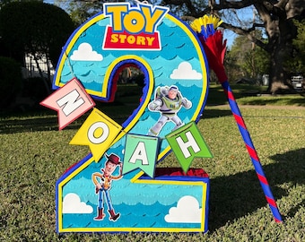 Custom number Toy Story theme piñata
