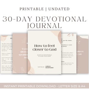 How To Feel Closer to God – 30-Day Devotional for Women (Digital Download) PDF