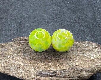 Lampwork Ear Stud, Stainless Steel