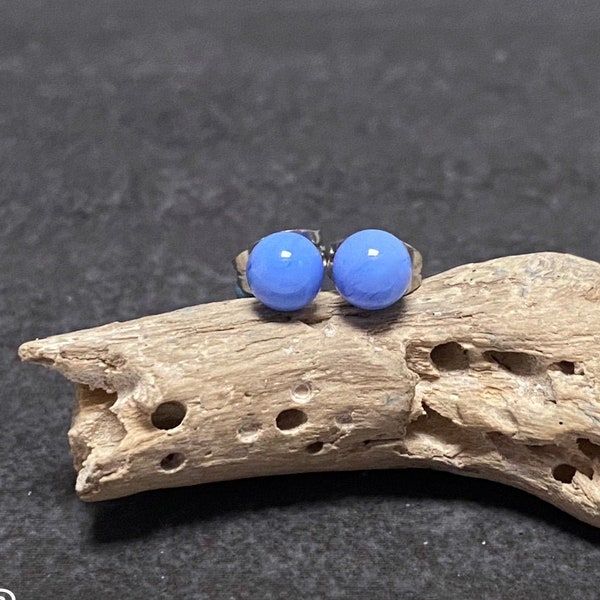 Lampwork Ear Stud, Stainless Steel