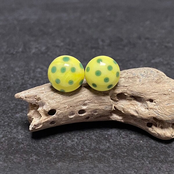 Lampwork Ear Stud, Stainless Steel