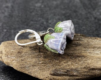 Boucles d’oreilles 'Roses', Argent 925