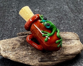 Lampwork Chain 'Frog'