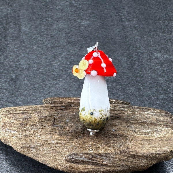 Lámpara colgante 'Mushroom', plata 925