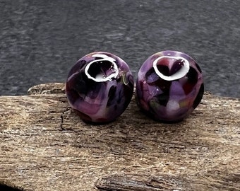 Lampwork Ear Stud, Acier inoxydable